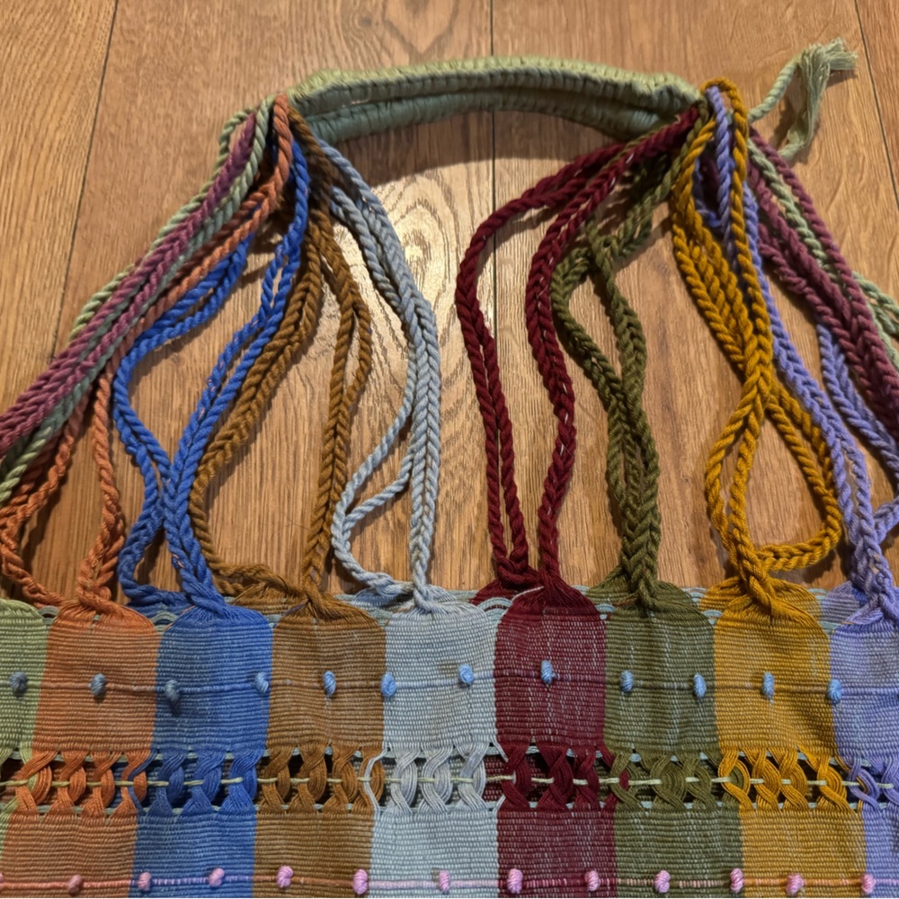 Multicolor Striped Tote Bag - Picture 3 of 11